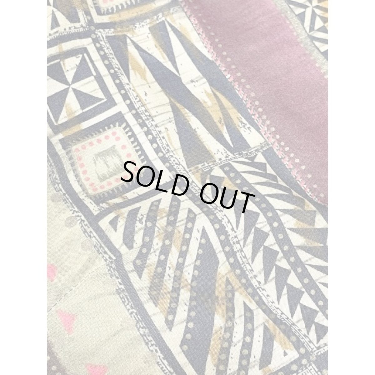 画像12: メキシコ製 エスニック柄 バックウエストリボン ノースリーブ レトロ 古着 ヴィンテージワンピース (12)