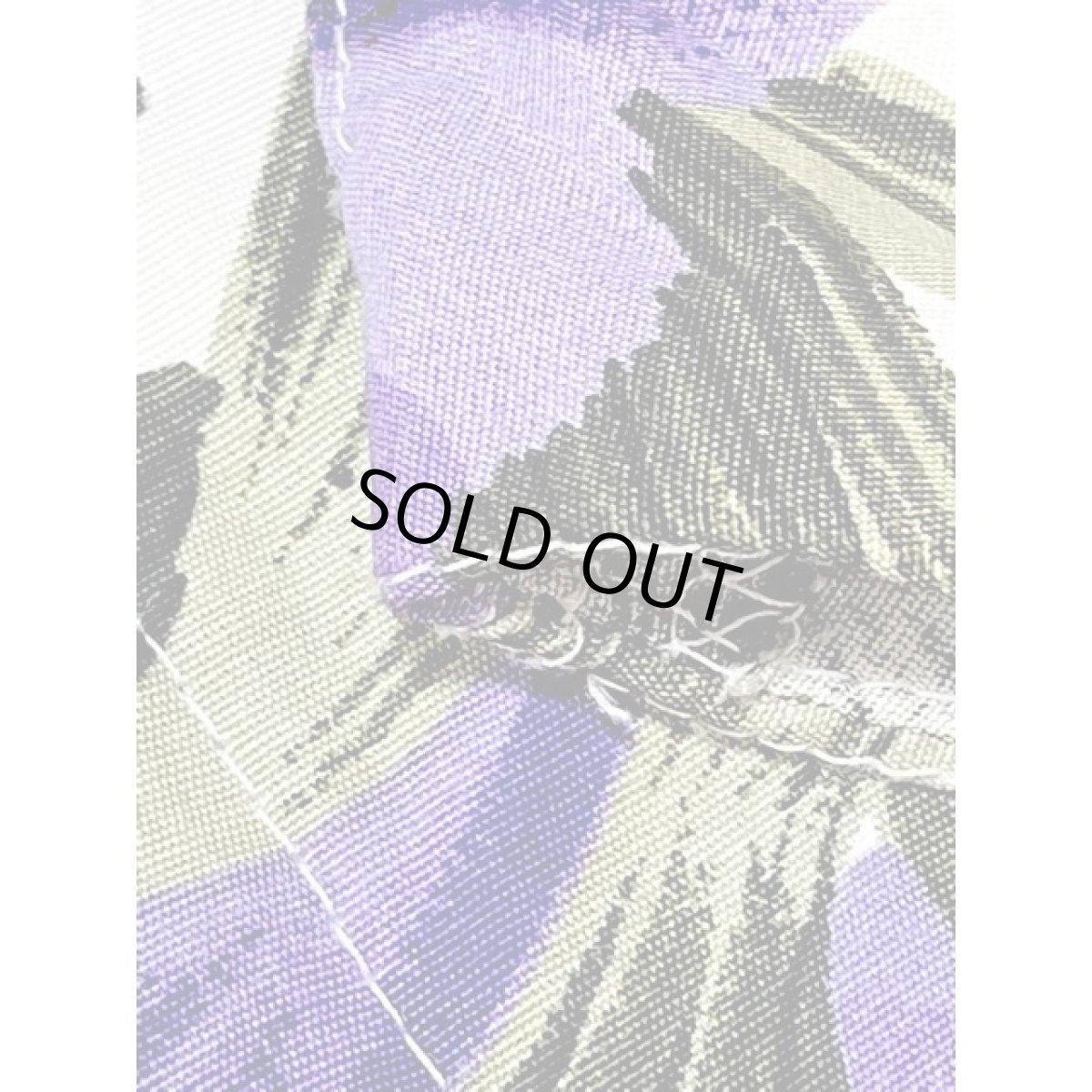 画像14: アメリカ古着 花柄 半袖 レトロ ヴィンテージワンピース パープル グリーン ホワイト【V8524】 (14)