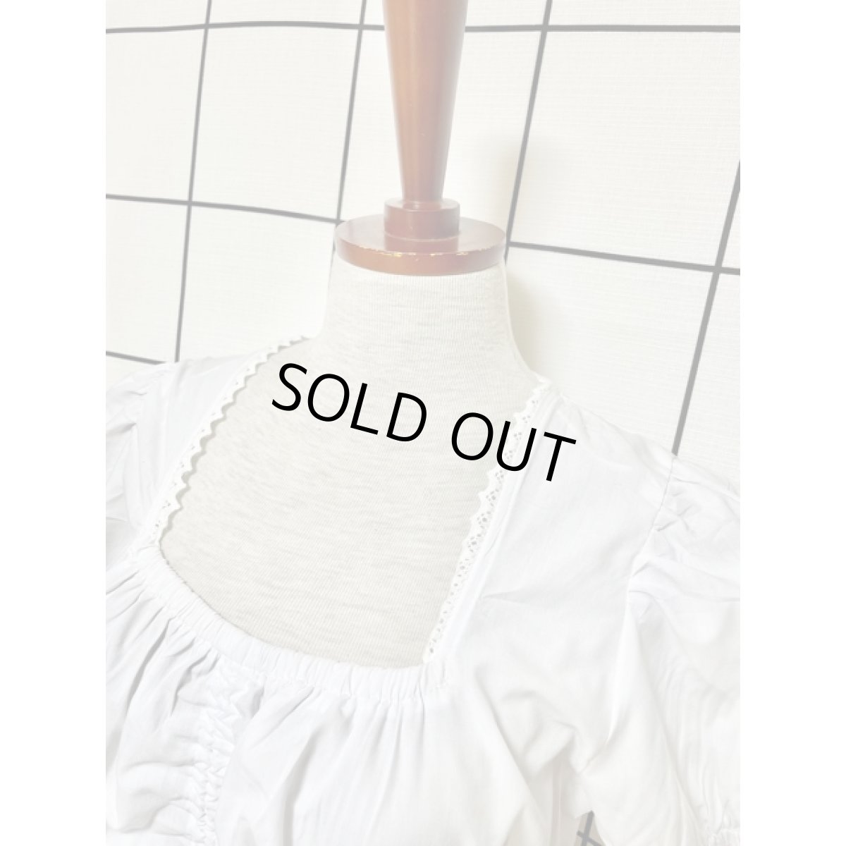 画像3: ショート丈 ホワイト レース ウエストゴム ディアンドル ヴィンテージブラウス ドイツ民族衣装 舞台 演奏会 フォークダンス オクトーバーフェスト (3)