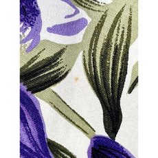 画像16: アメリカ古着 花柄 半袖 レトロ ヴィンテージワンピース パープル グリーン ホワイト【V8524】 (16)