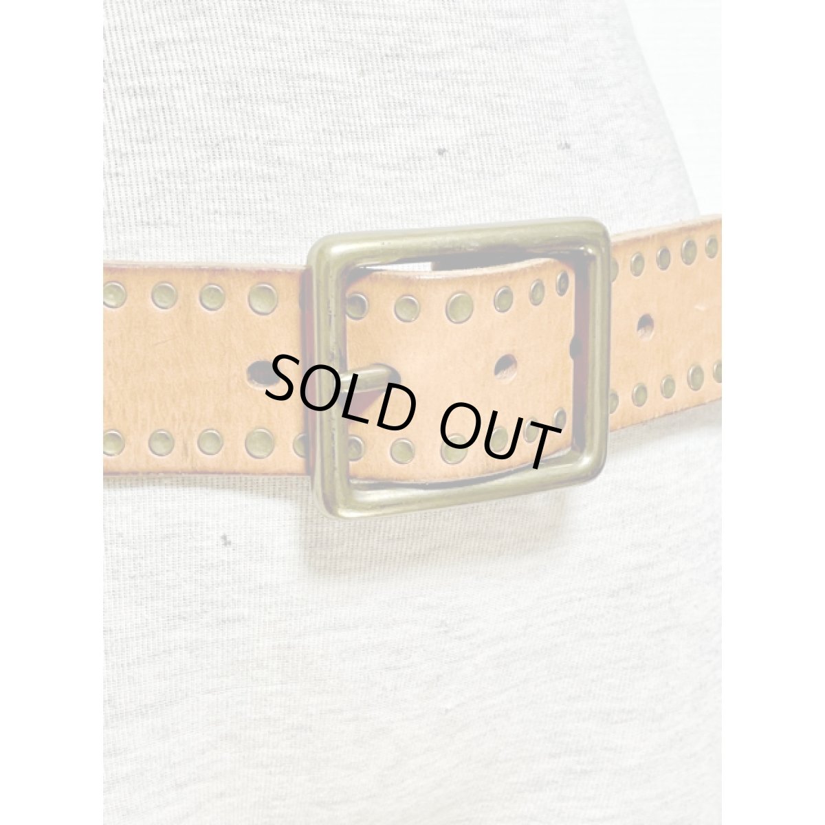 画像3: レザー スタッズ レトロアンティーク  ヴィンテージ 古着 ベルト【V8550】 (3)