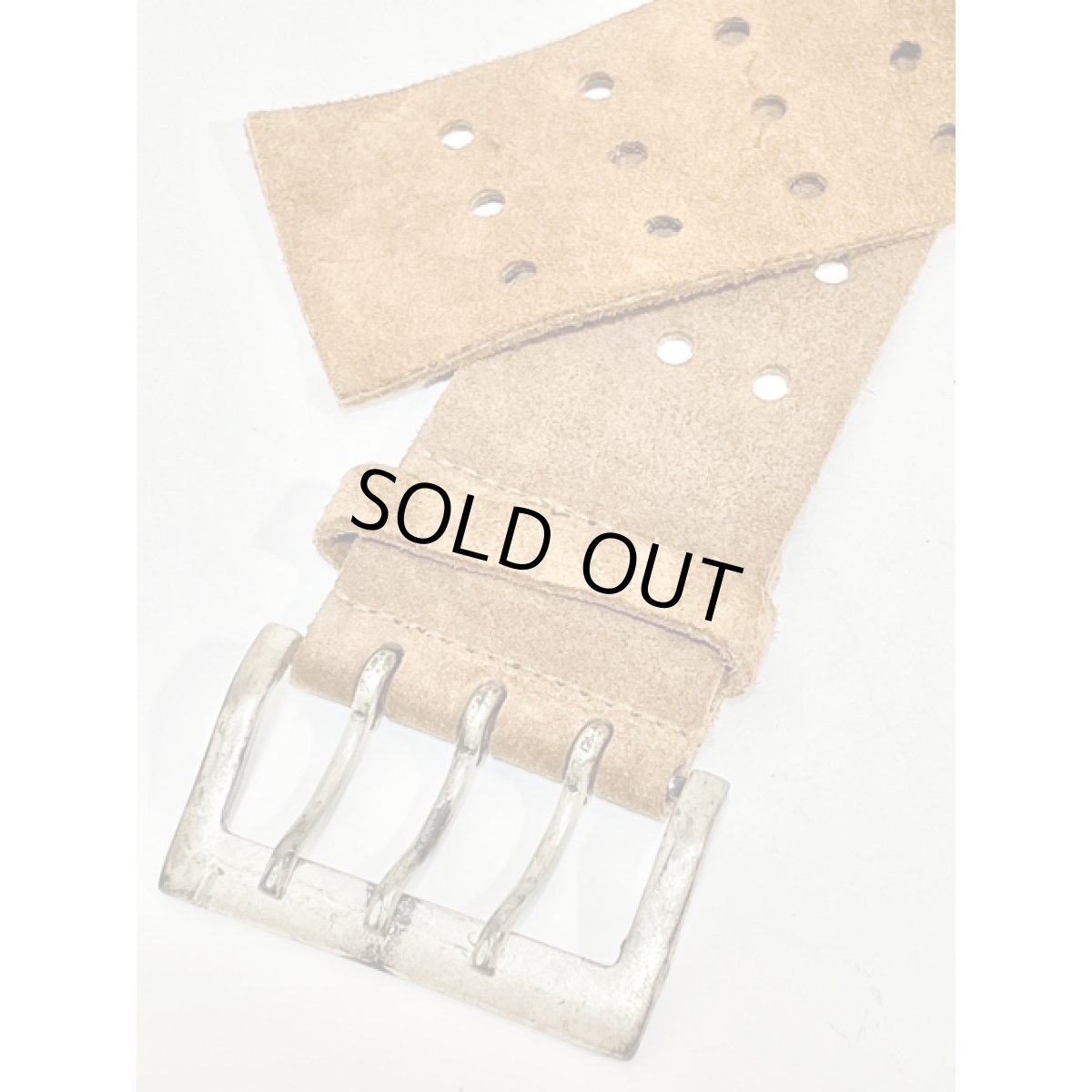 画像4: England製 レザー レトロアンティーク ヴィンテージ 古着 ベルト【V8552】 (4)