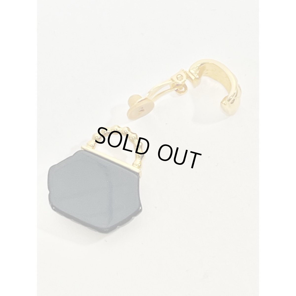 画像5: レトロアンティーク ヴィンテージ イヤリング バッグ型 鞄型【8560】 (5)