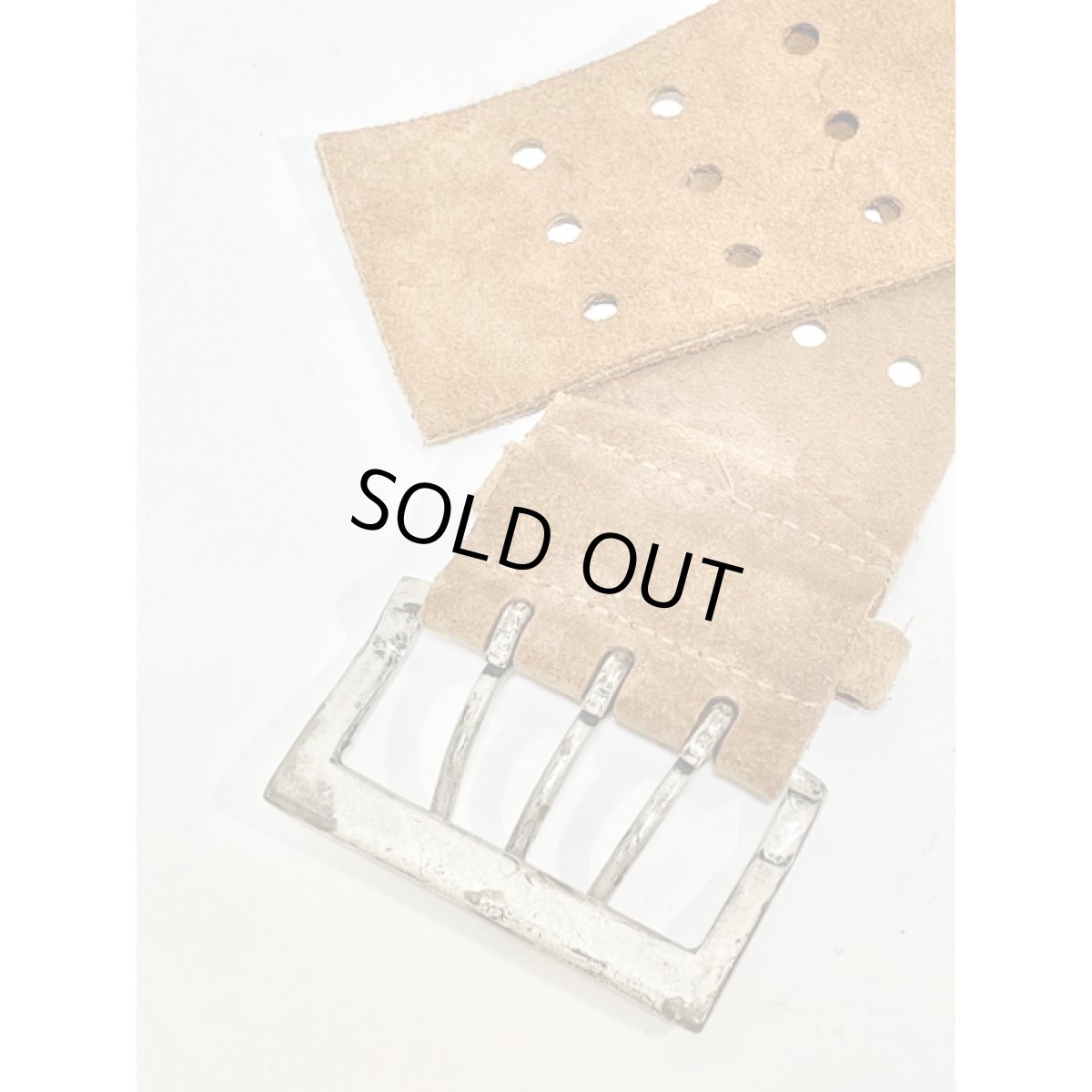 画像5: England製 レザー レトロアンティーク ヴィンテージ 古着 ベルト【V8552】 (5)