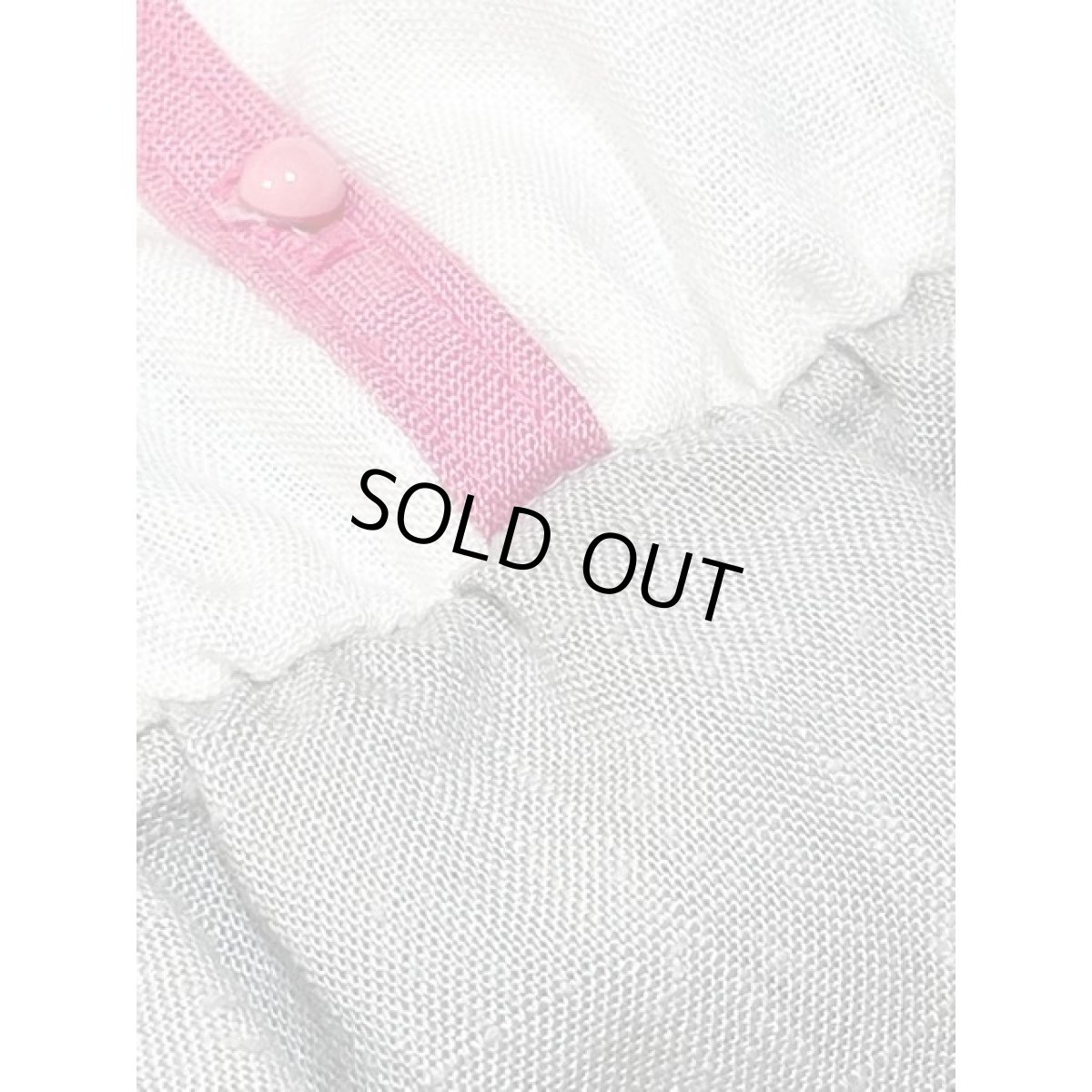 画像11: アメリカ古着 ウエストゴム 半袖 レトロ ヴィンテージワンピース ホワイト ピンク グレー【V8588】 (11)