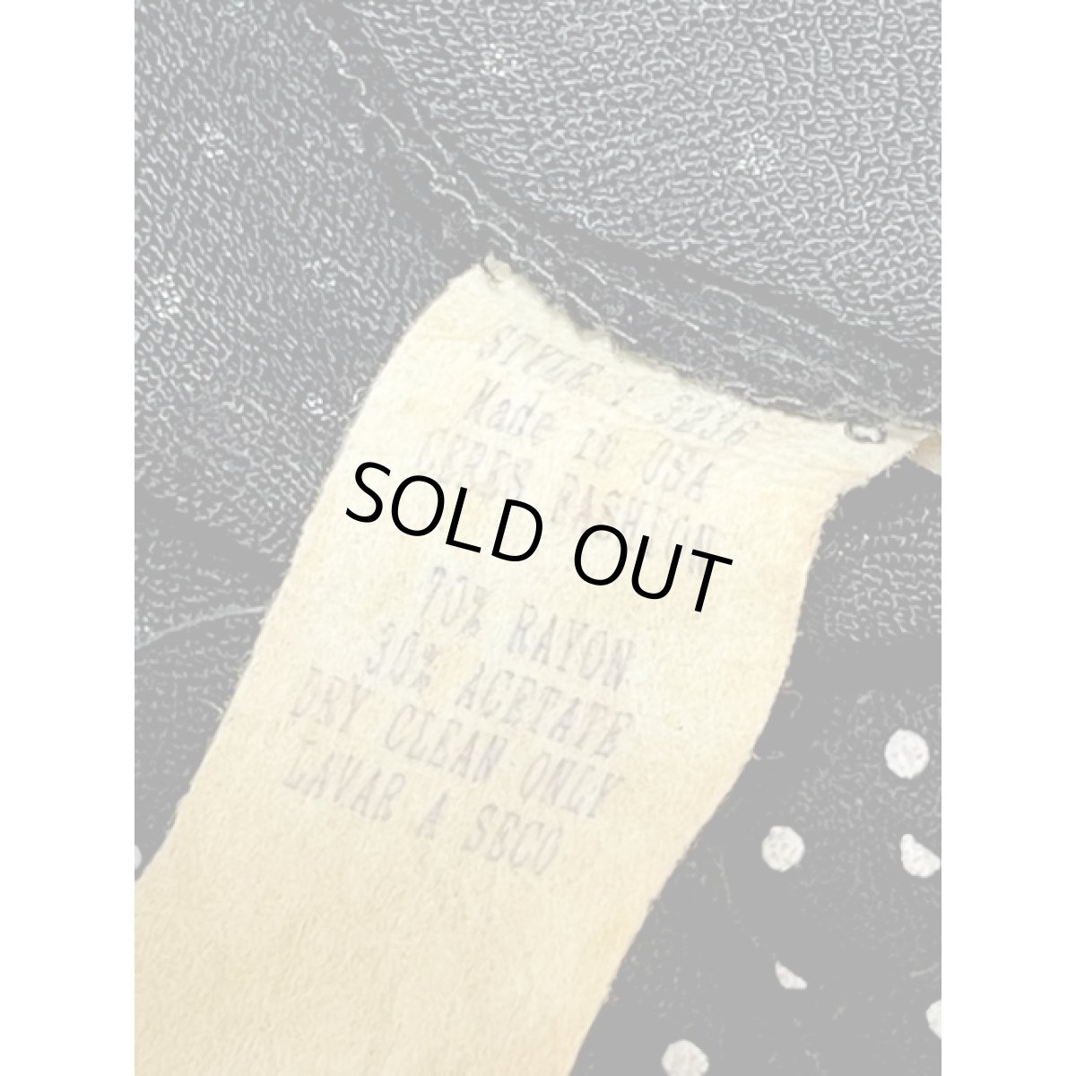 画像8: アメリカ古着 超ワイド ドット柄 レトロ ヴィンテージパンツ (8)