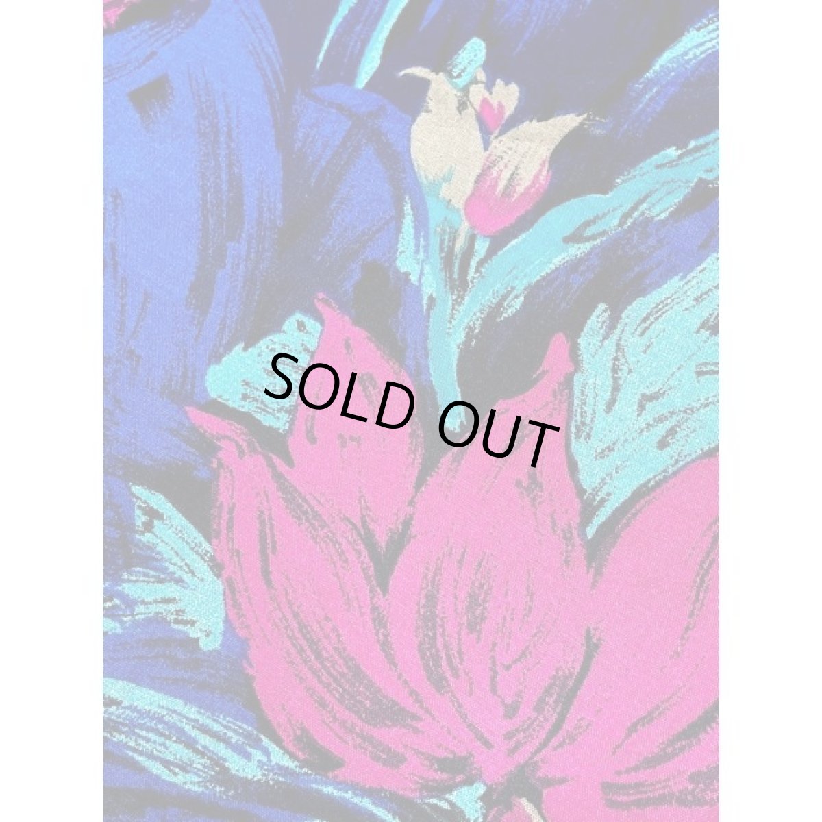 画像9: ヨーロッパ古着 アート調 花柄 ウエストゴム レトロ ヴィンテージスカート (9)