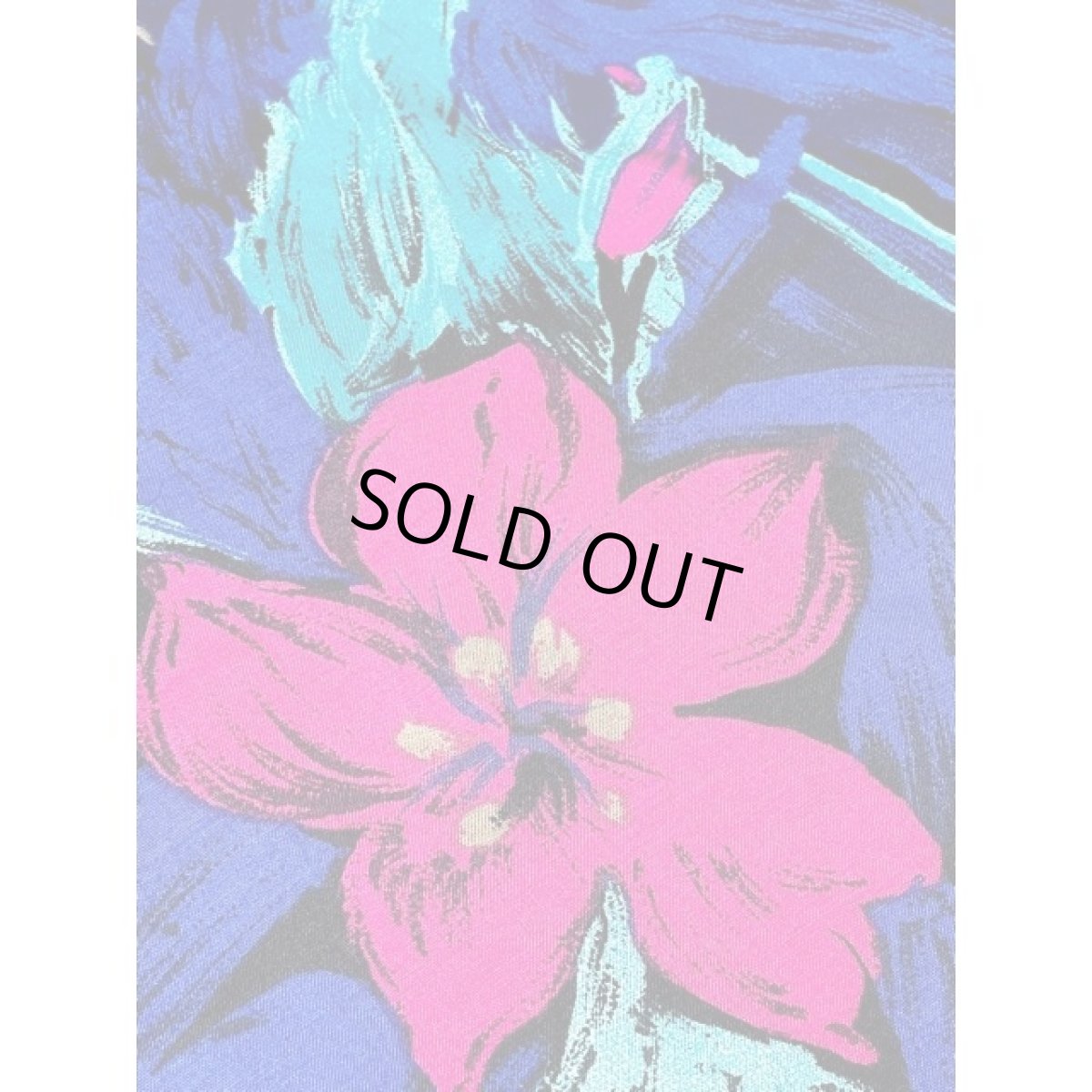 画像8: ヨーロッパ古着 アート調 花柄 ウエストゴム レトロ ヴィンテージスカート (8)