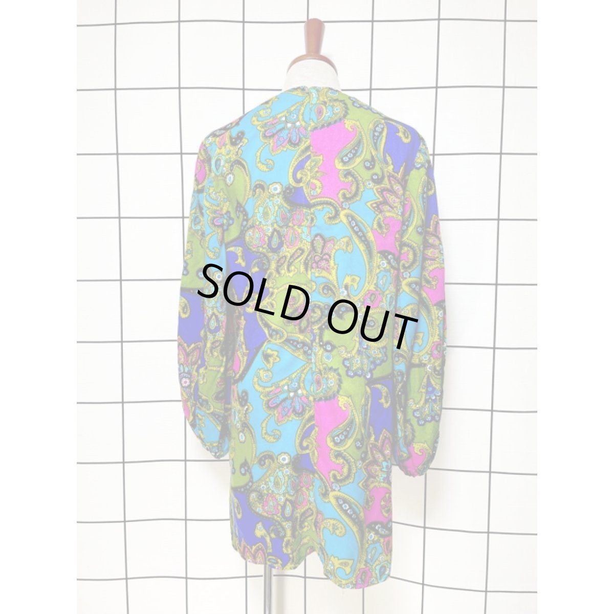 画像2: アメリカ古着 チュニックワンピース ヴィンテージ レトロサイケ コレクション級 (2)