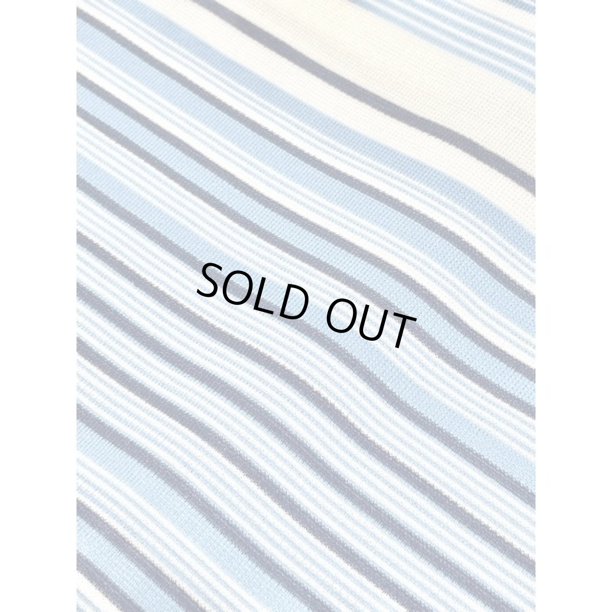 画像8: アメリカ古着 ボーダー柄 レトロ ノースリーブ シャツ ヴィンテージトップス (8)