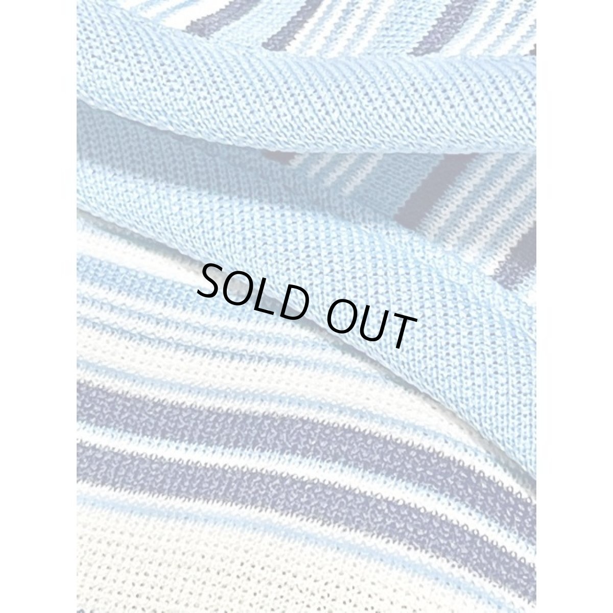 画像9: アメリカ古着 ボーダー柄 レトロ ノースリーブ シャツ ヴィンテージトップス (9)