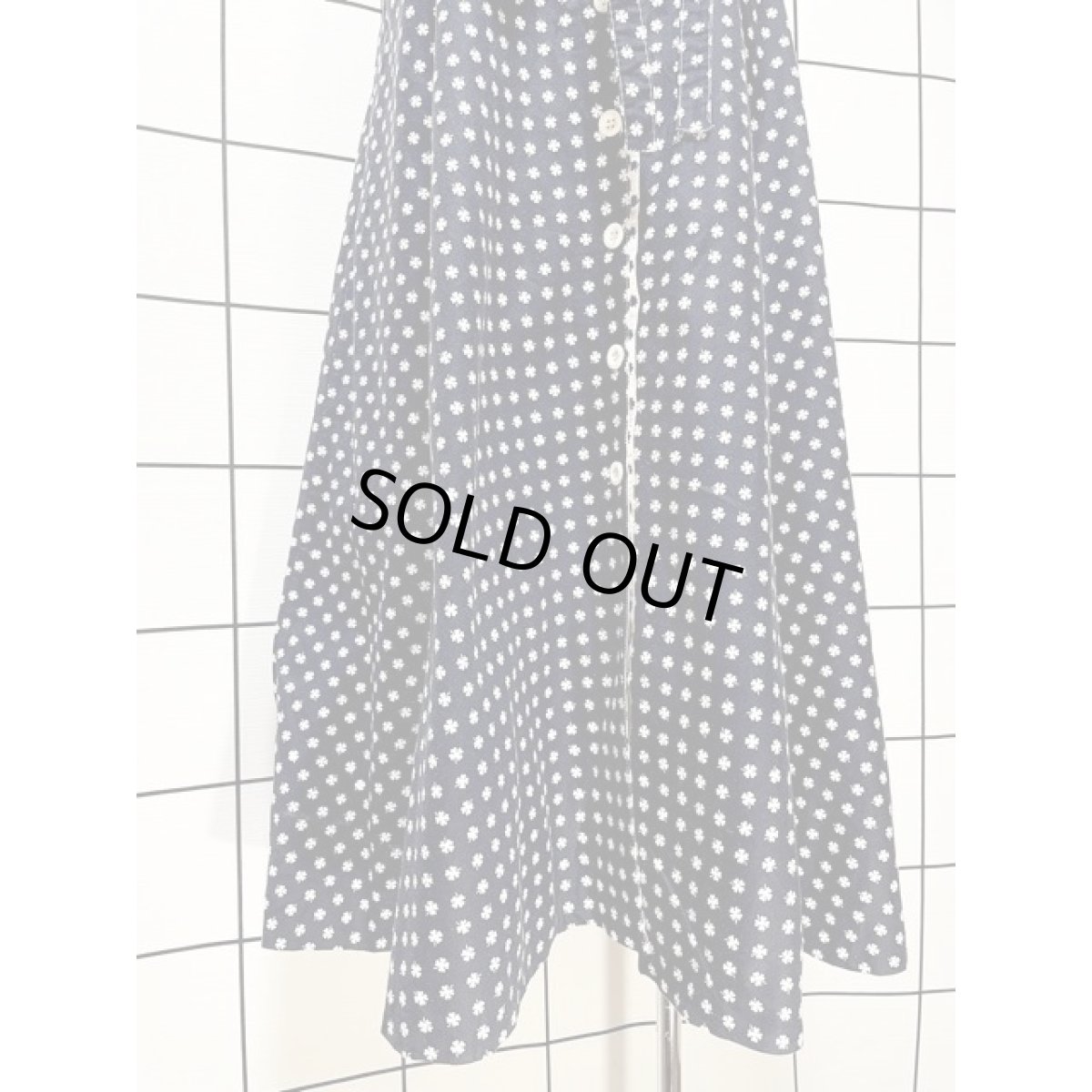 画像5: ヨーロッパ古着 四葉のクローバー めずらしいリバーシブルデザイン レトロガーリー ヴィンテージスカート【V8686】 (5)