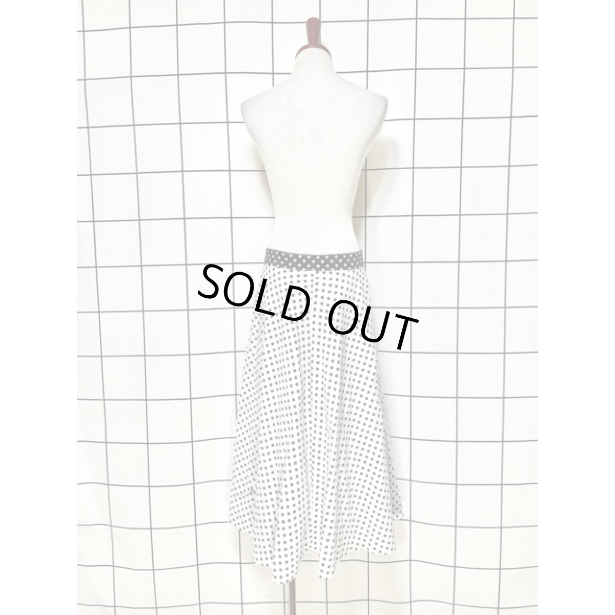 画像9: ヨーロッパ古着 四葉のクローバー めずらしいリバーシブルデザイン レトロガーリー ヴィンテージスカート【V8686】 (9)