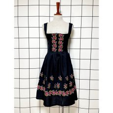 画像1: チロルワンピース 刺繍 フック式 ドイツ民族衣装 オクトーバーフェスト (1)
