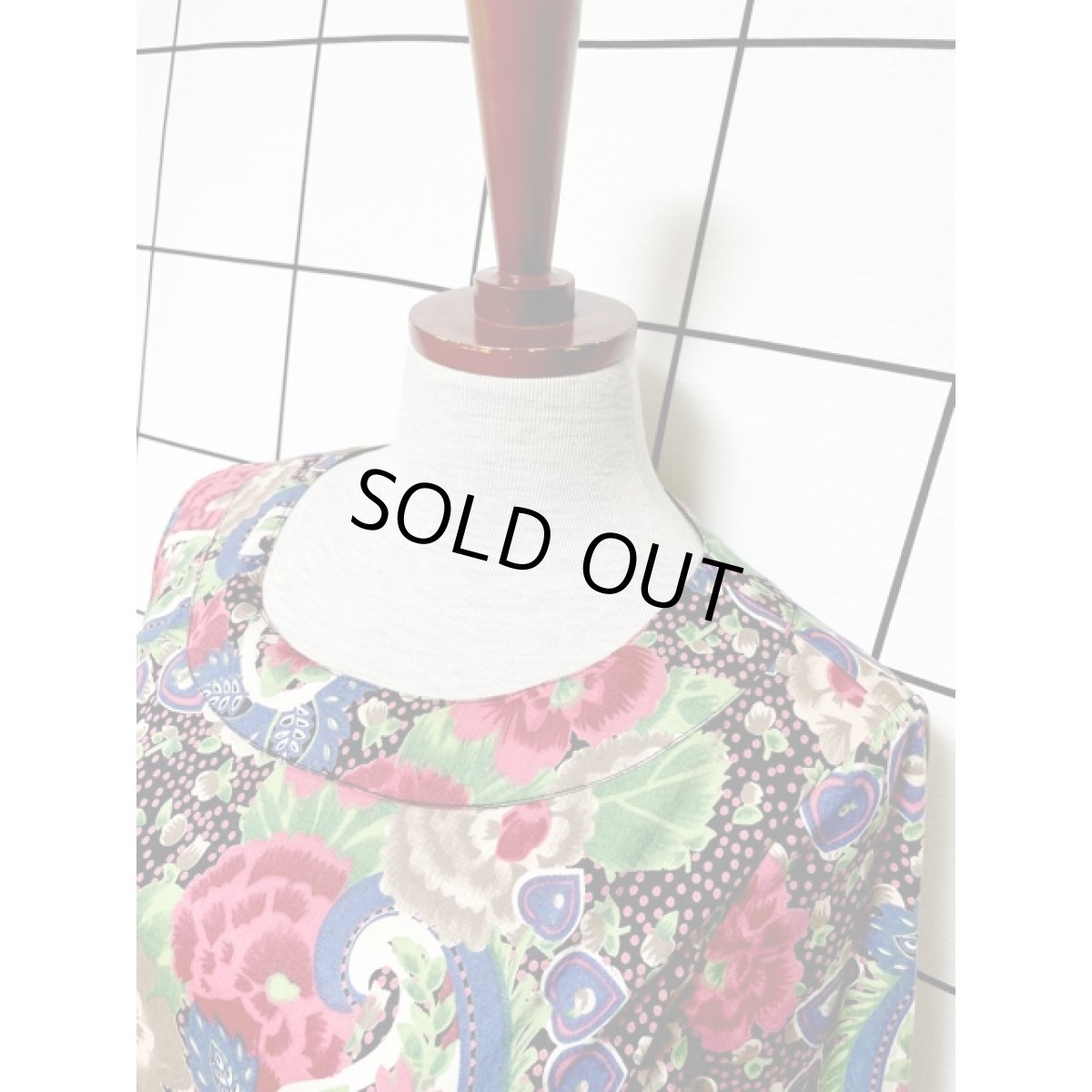 画像5: ヨーロッパ古着 ワンピース ティアードレース ハート ドット ボタニカル リボン (5)