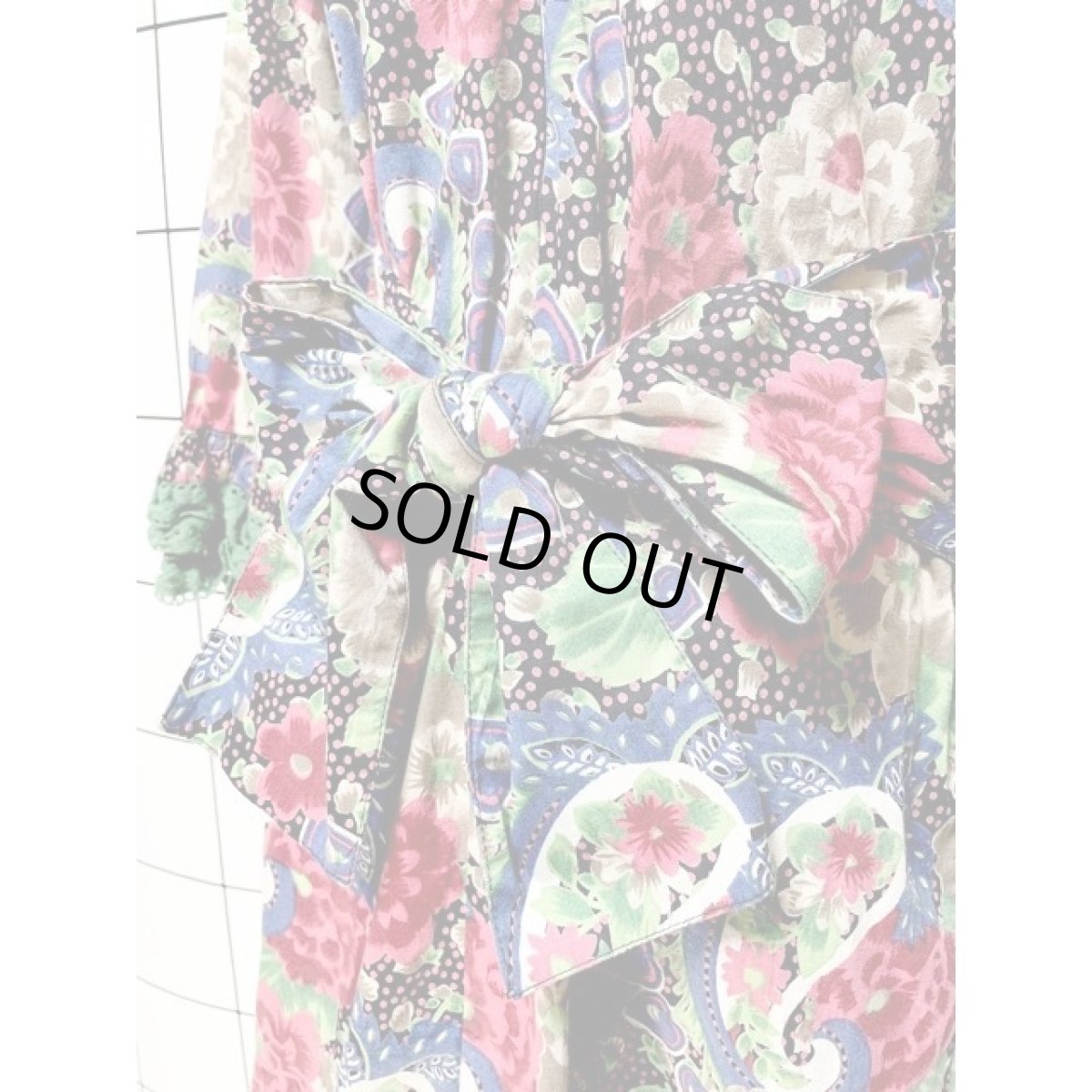 画像3: ヨーロッパ古着 ワンピース ティアードレース ハート ドット ボタニカル リボン (3)