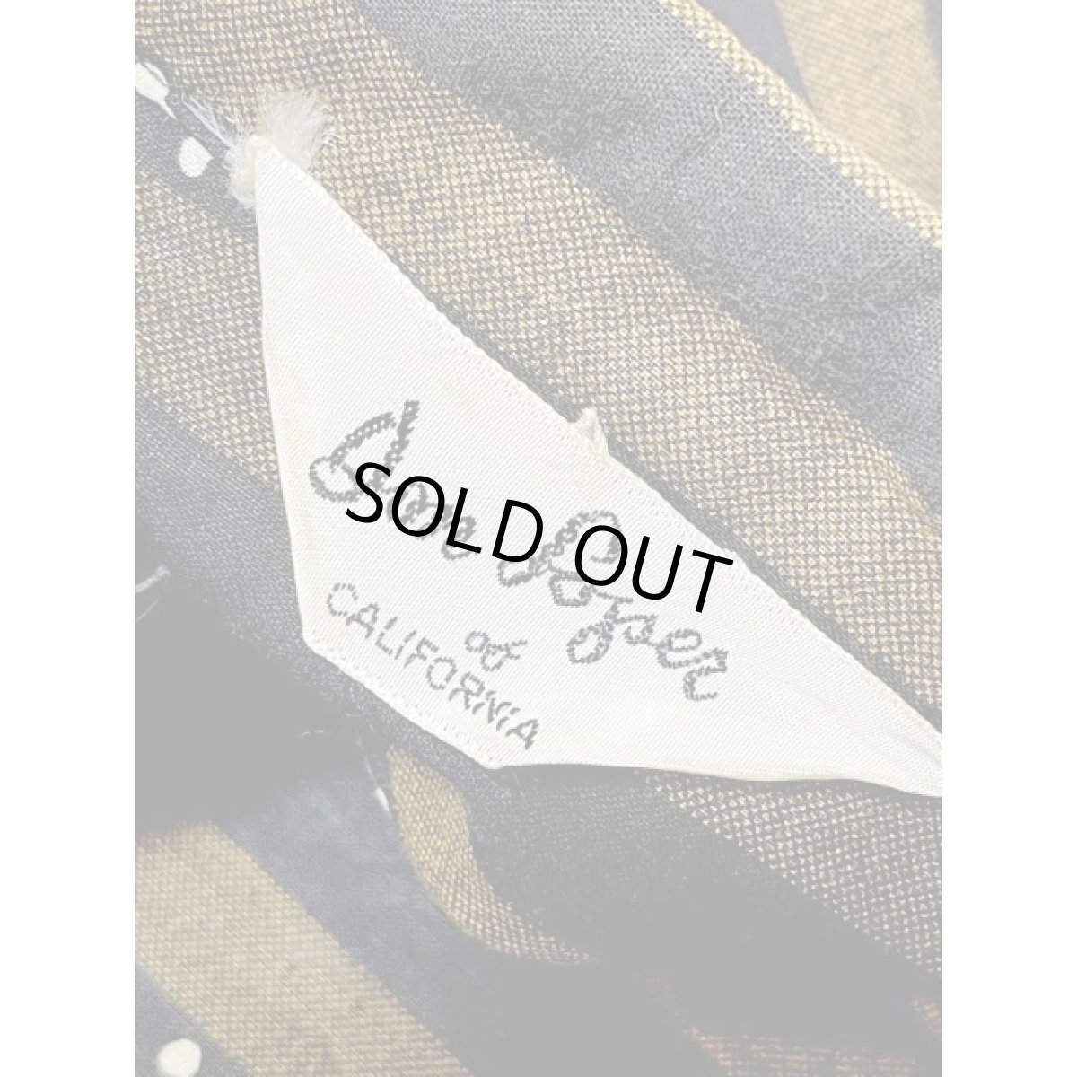 画像11: アメリカ古着 ストライプ柄 プルオーバー 長袖 シャツ ブラウス ヴィンテージトップス (11)