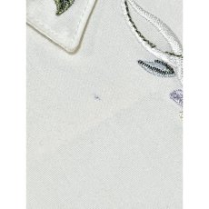 画像10: アメリカ古着 花刺繍 クラシカル レトロ シャツ ヴィンテージブラウス オフホワイト【V8679】 (10)