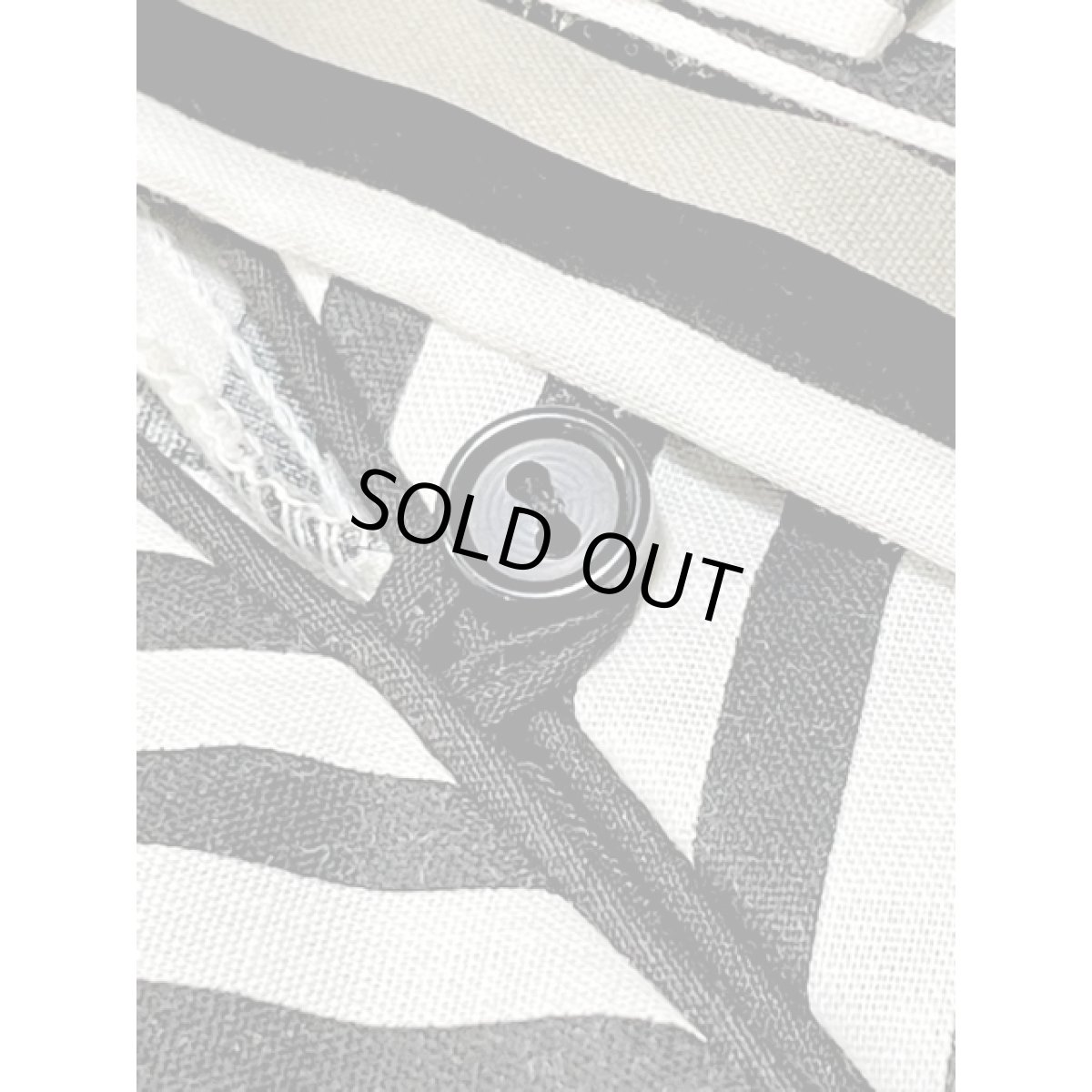 画像10: アメリカ古着 ワンピース ヴィンテージ モノクロストライプ ウエストゴム レトロ (10)