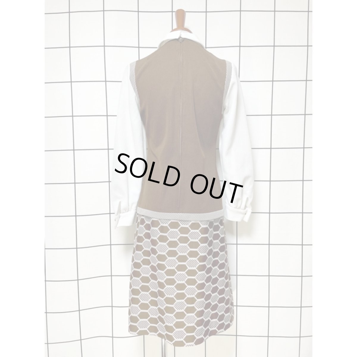 画像2: アメリカ古着 ワンピース ヴィンテージ この1着で70'sレトロコーデ 大人可愛い (2)