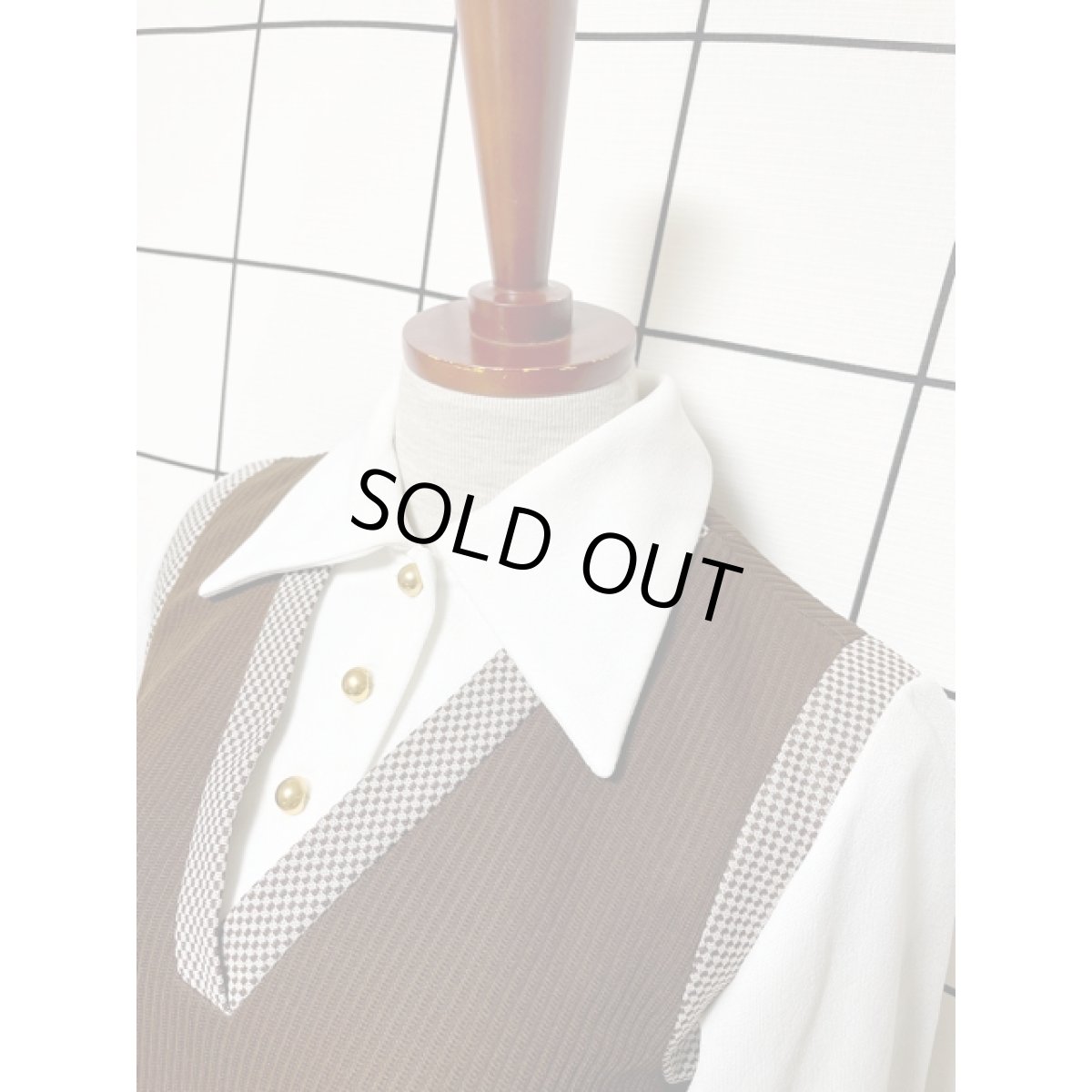 画像5: アメリカ古着 ワンピース ヴィンテージ この1着で70'sレトロコーデ 大人可愛い (5)