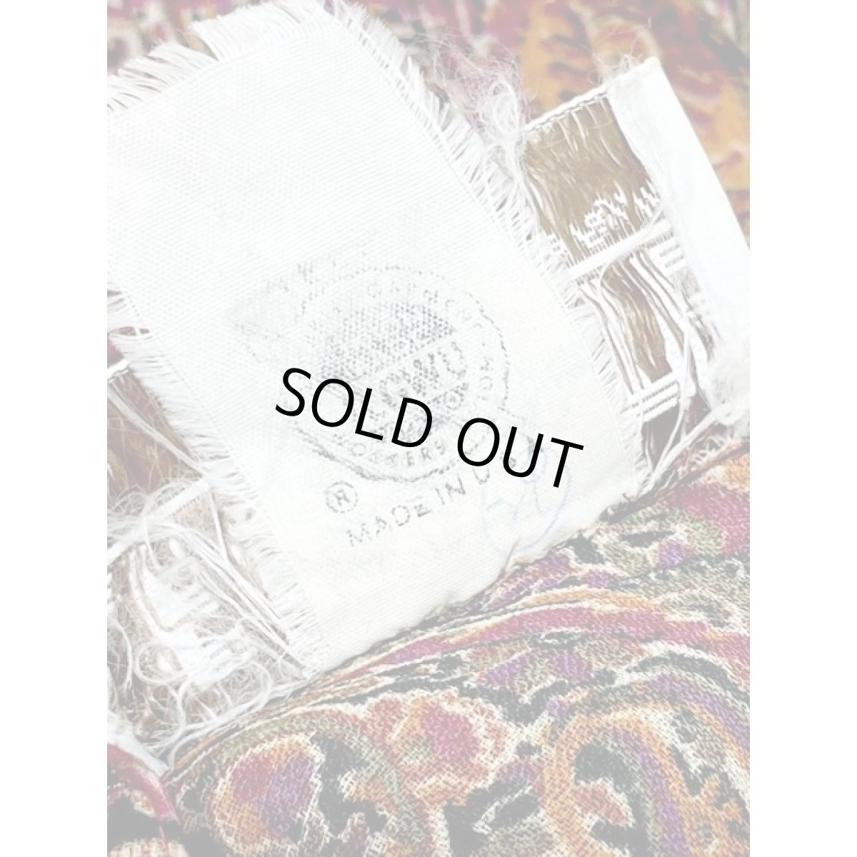 画像16: アメリカ古着 ワンピース ヴィンテージ ペイズリー フリル ベルベット レトロ 長袖 (16)