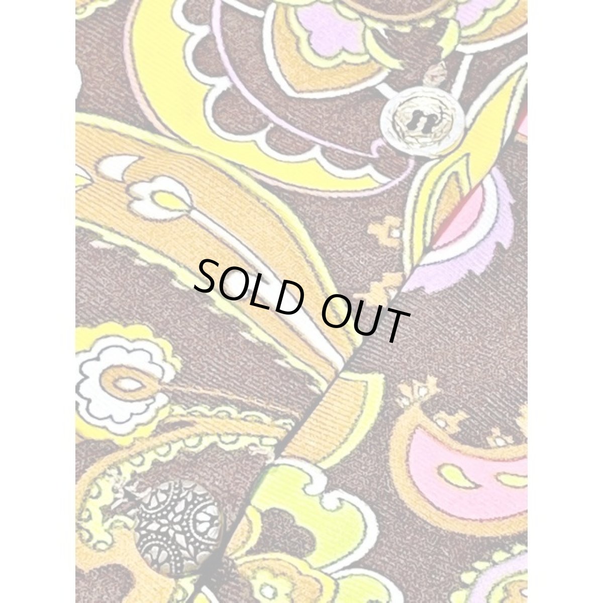 画像12: ヨーロッパ古着 レトロポップサイケ ペイズリーモチーフ 花柄 レトロ 長袖 シャツ ヴィンテージブラウス (12)