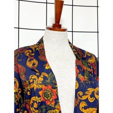 画像5: アメリカ古着 スカーフ柄 花柄 ペイズリーモチーフ模様 ヴィンテージジャケット (5)