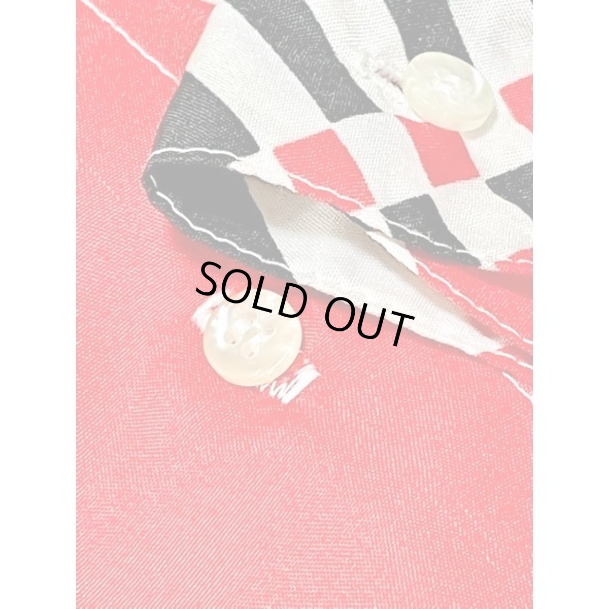 画像11: アメリカ古着 チェック柄 首元リボンタイ レトロ シャツ ヴィンテージブラウス (11)