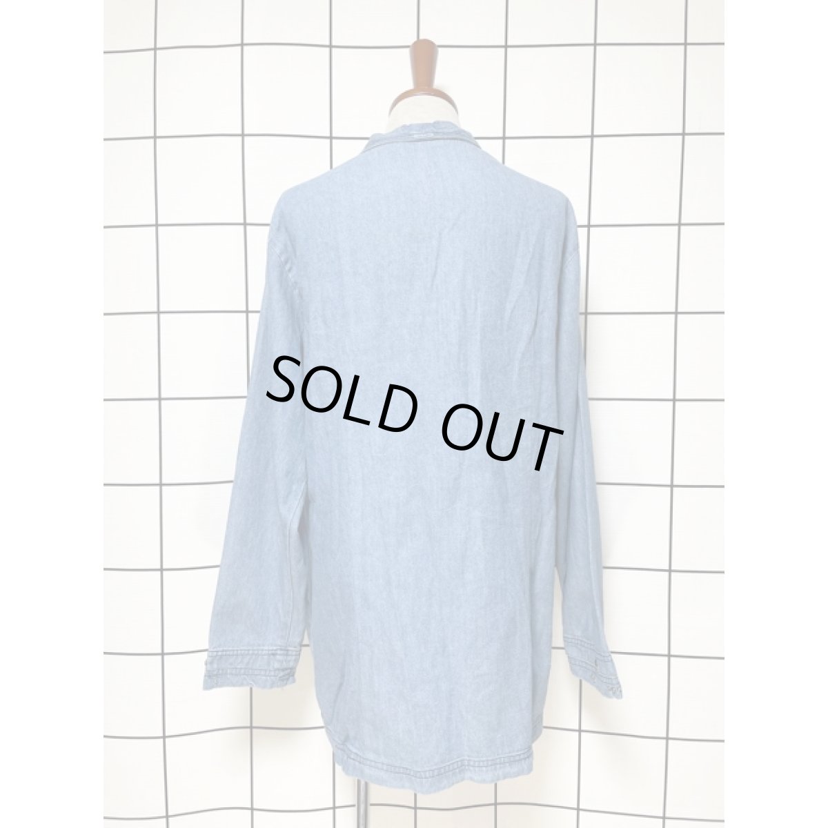 画像2: アメリカ古着 デニムジャケット ヴィンテージ スタッズ  リボン レトロ (2)