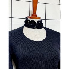 画像5: ヨーロッパ古着 ニット 透かし編み めずらしいデザイン ヴィンテージ レトロ (5)
