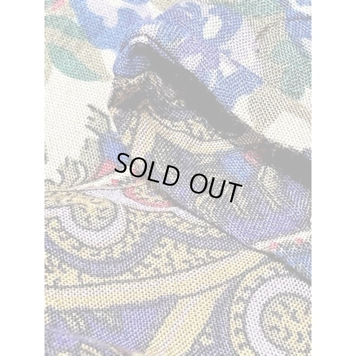 画像11: アメリカ古着 超ワイド 花柄 ペイズリーモチーフ模様 レトロ ヴィンテージパンツ (11)