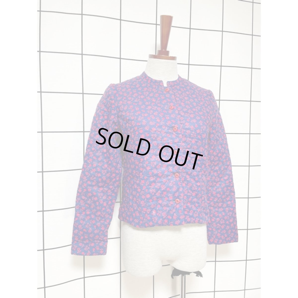 画像3: アメリカ古着 ヴィンテージキルティングジャケット 花柄 レトロ (3)