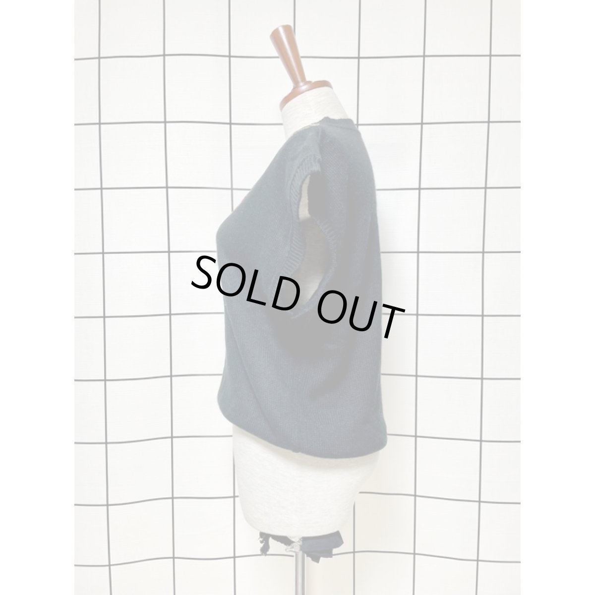 画像2: アメリカ古着 ニットベスト 大人可愛い 花柄 レトロ (2)