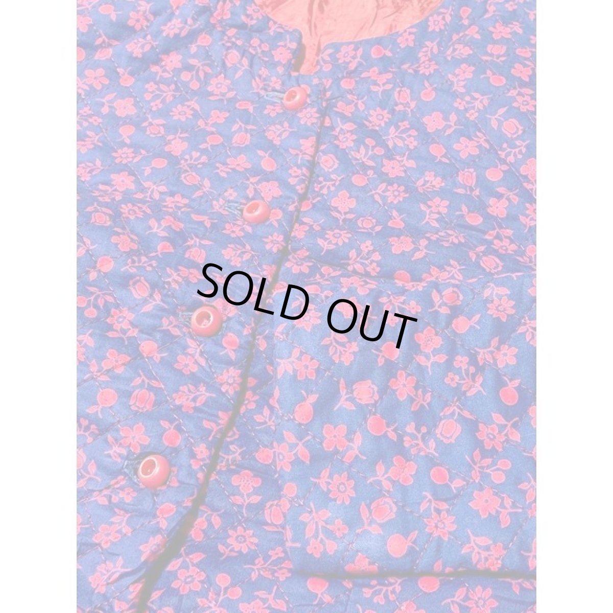 画像8: アメリカ古着 ヴィンテージキルティングジャケット 花柄 レトロ (8)