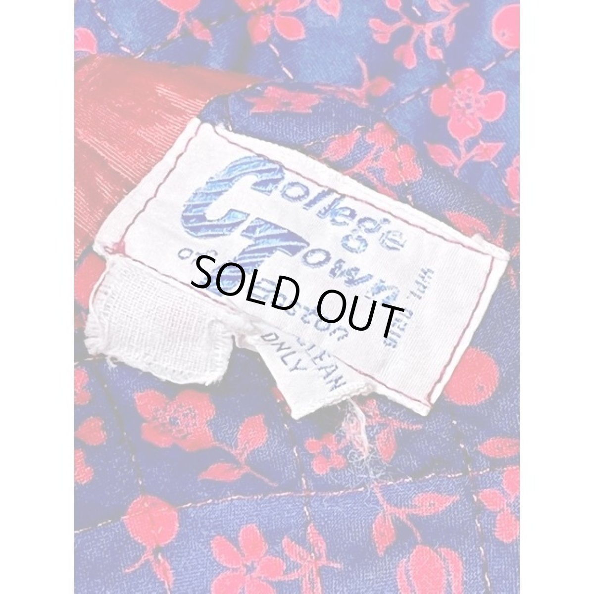 画像11: アメリカ古着 ヴィンテージキルティングジャケット 花柄 レトロ (11)