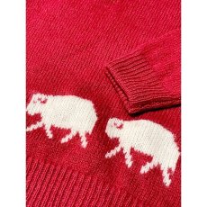 画像8: ヨーロッパ古着 ニットセーター 羊模様編み プルオーバー (8)