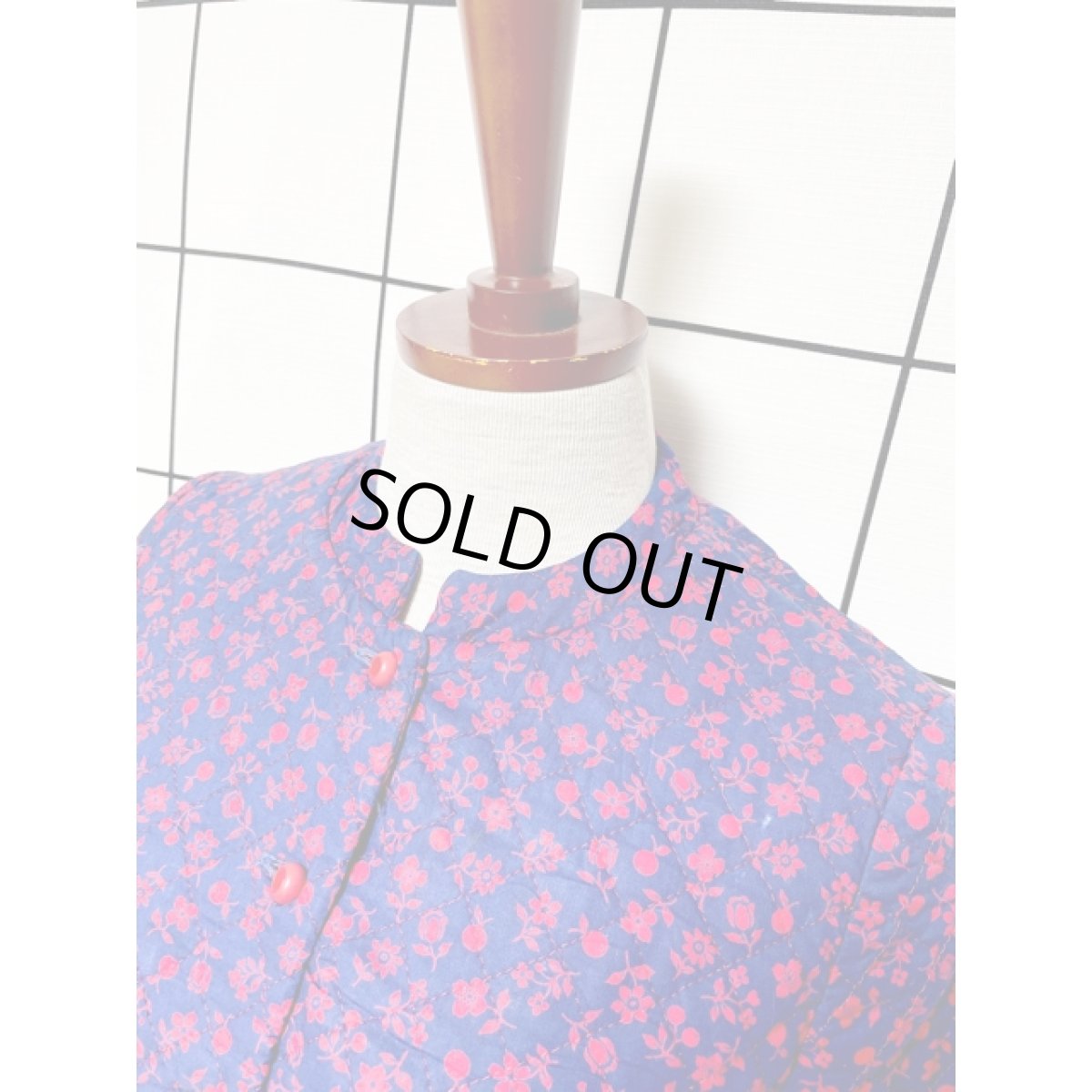 画像4: アメリカ古着 ヴィンテージキルティングジャケット 花柄 レトロ (4)