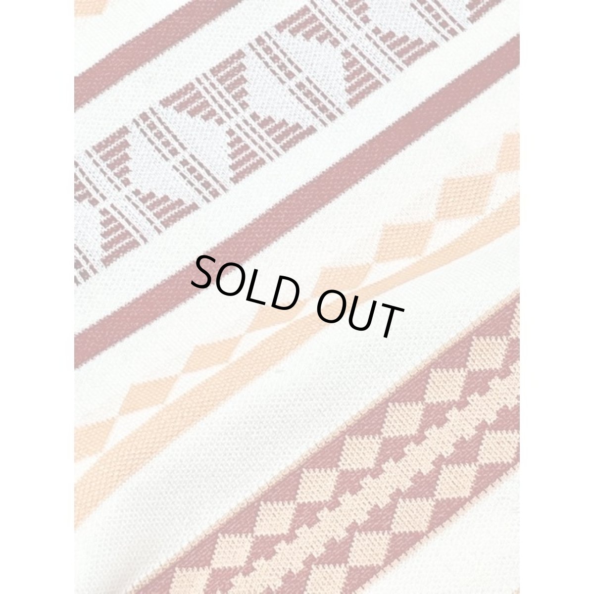 画像9: ネイティブ柄 ボーダー USA古着 長袖 シャツ ヴィンテージブラウス (9)