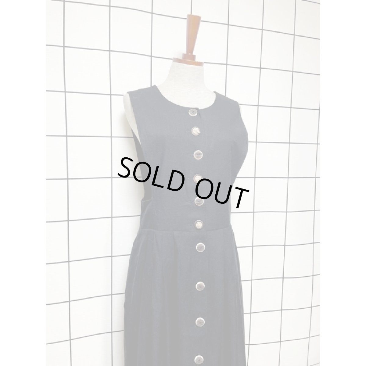 画像6: チロリアンワンピース リネン 無地 前開き ドイツ民族衣装 オクトーバーフェスト (6)