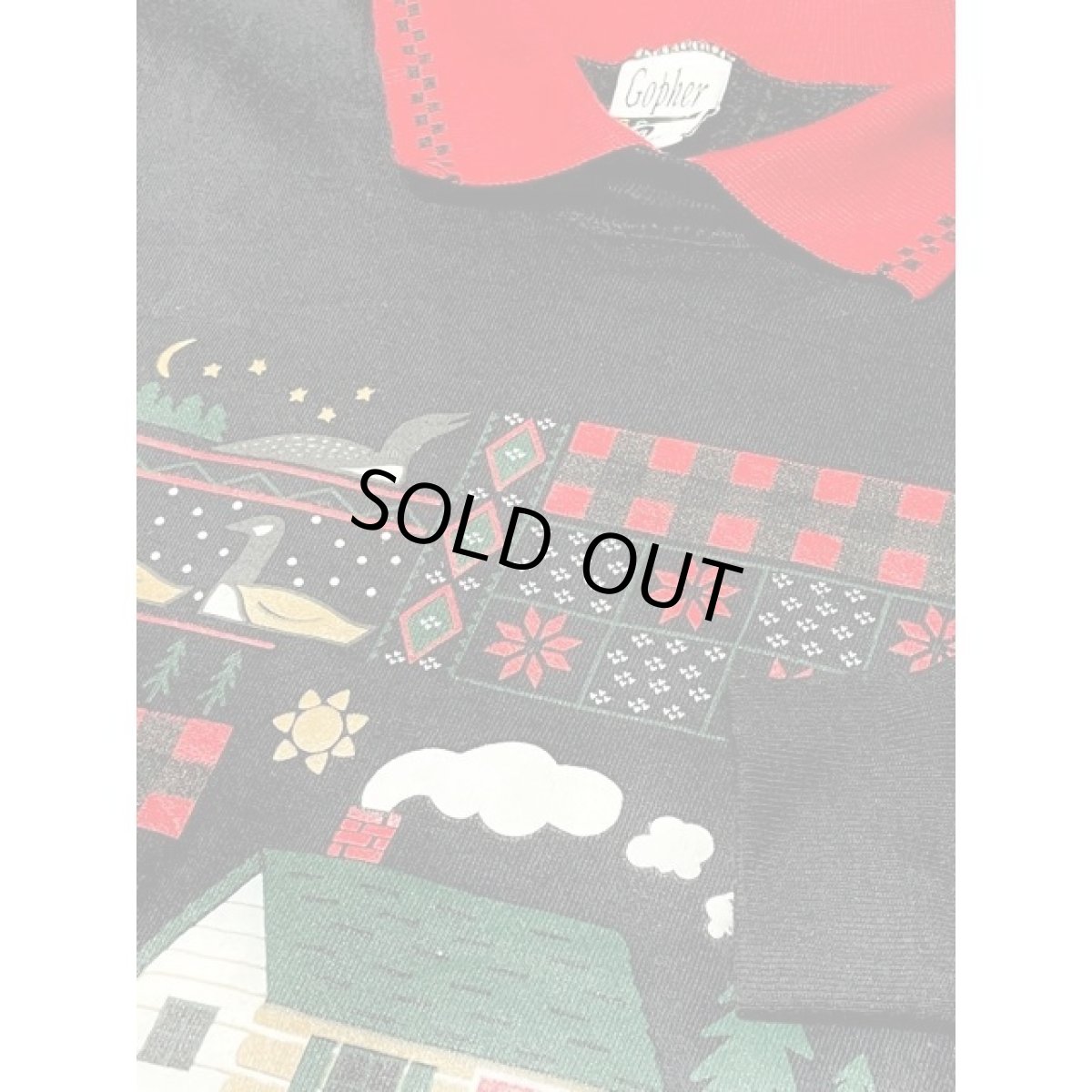 画像4: アメリカ古着 ヴィンテージスウェット トナカイ クマ 鳥 House プルオーバー (4)