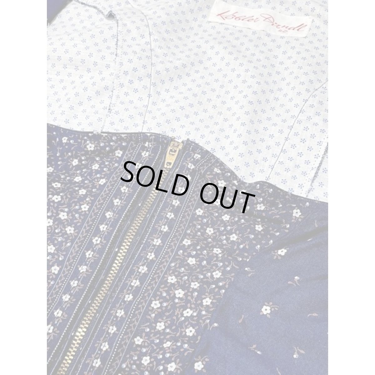 画像8: 小花柄 ジップアップ ディアンドル チロルベスト ドイツ民族衣装 フォークダンス (8)