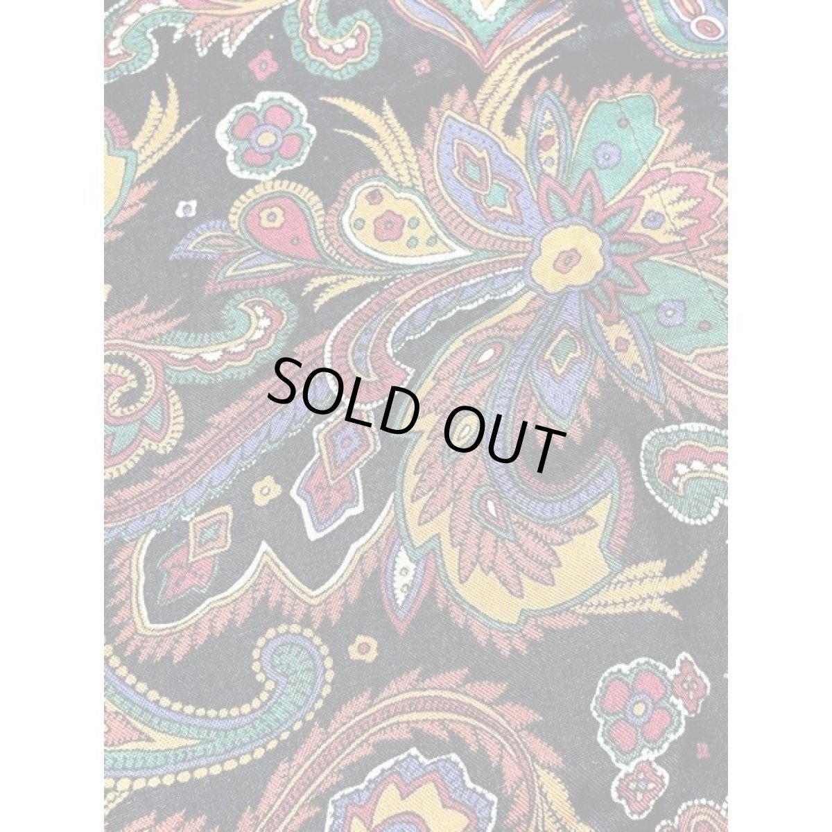 画像13: アメリカ古着 ヴィンテージワンピース ニット ハイネック ペイズリー ウエストゴム (13)