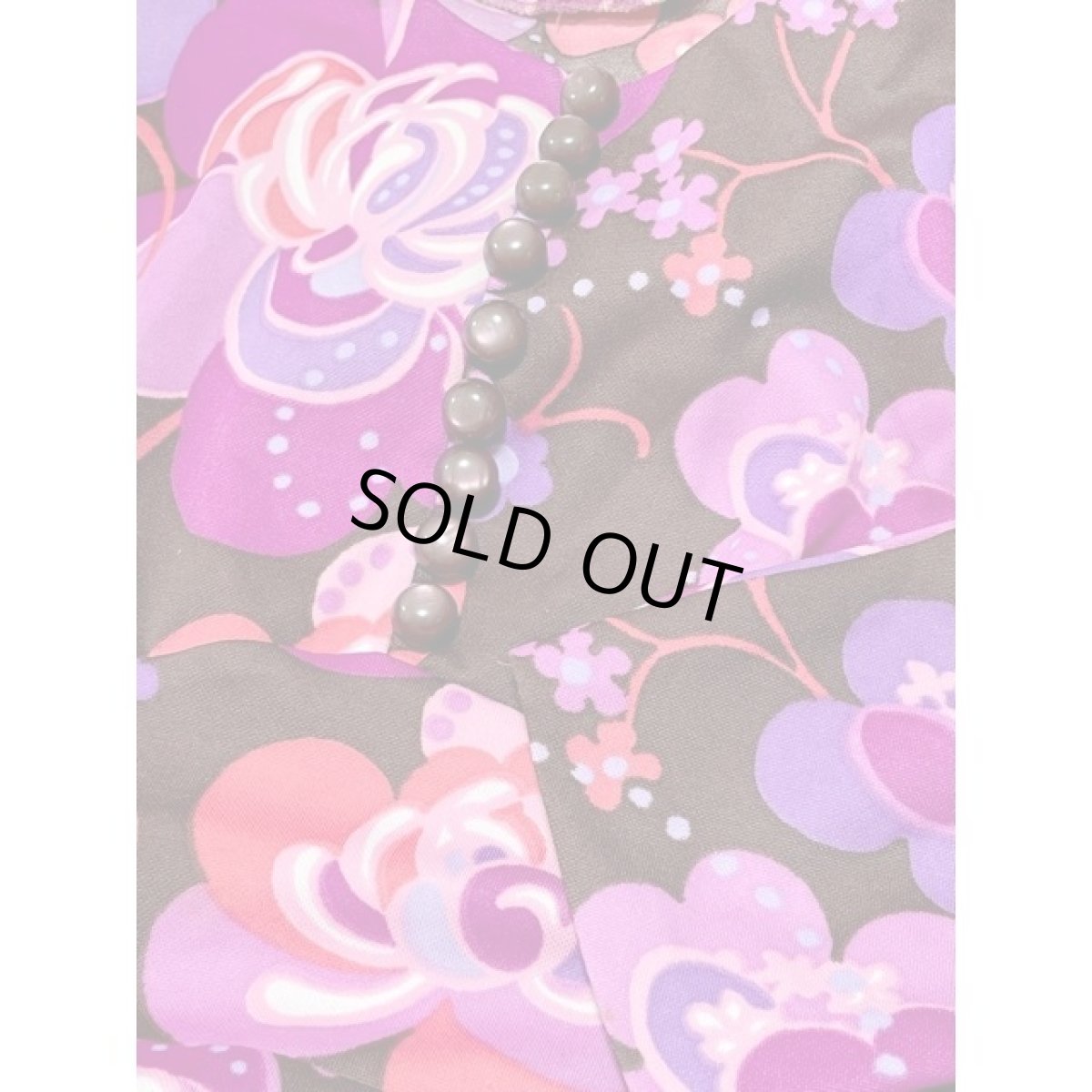 画像9: ヨーロッパ古着 ヴィンテージ ワンピース サイケ 花柄 華やか 長袖 レトロ (9)