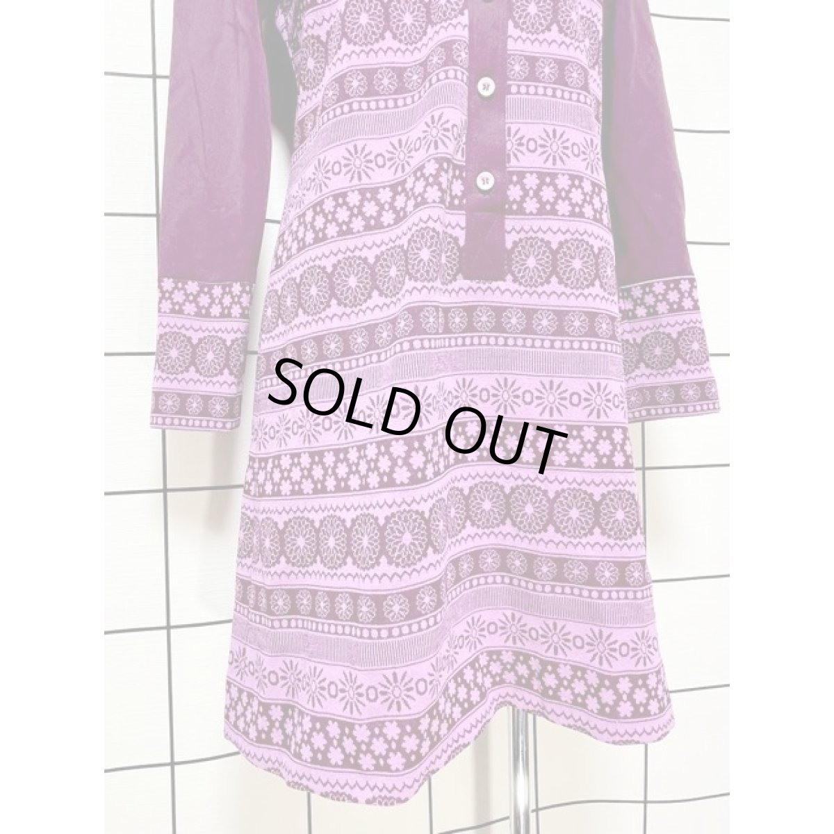 画像8: ヨーロッパ古着 ヴィンテージ ワンピース フォークロア調 切り替えし 長袖 レトロ (8)