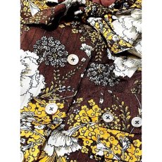 画像11: ヨーロッパ古着 ワンピース ヴィンテージ ストライプステッチ 花柄 リボン 長袖 (11)