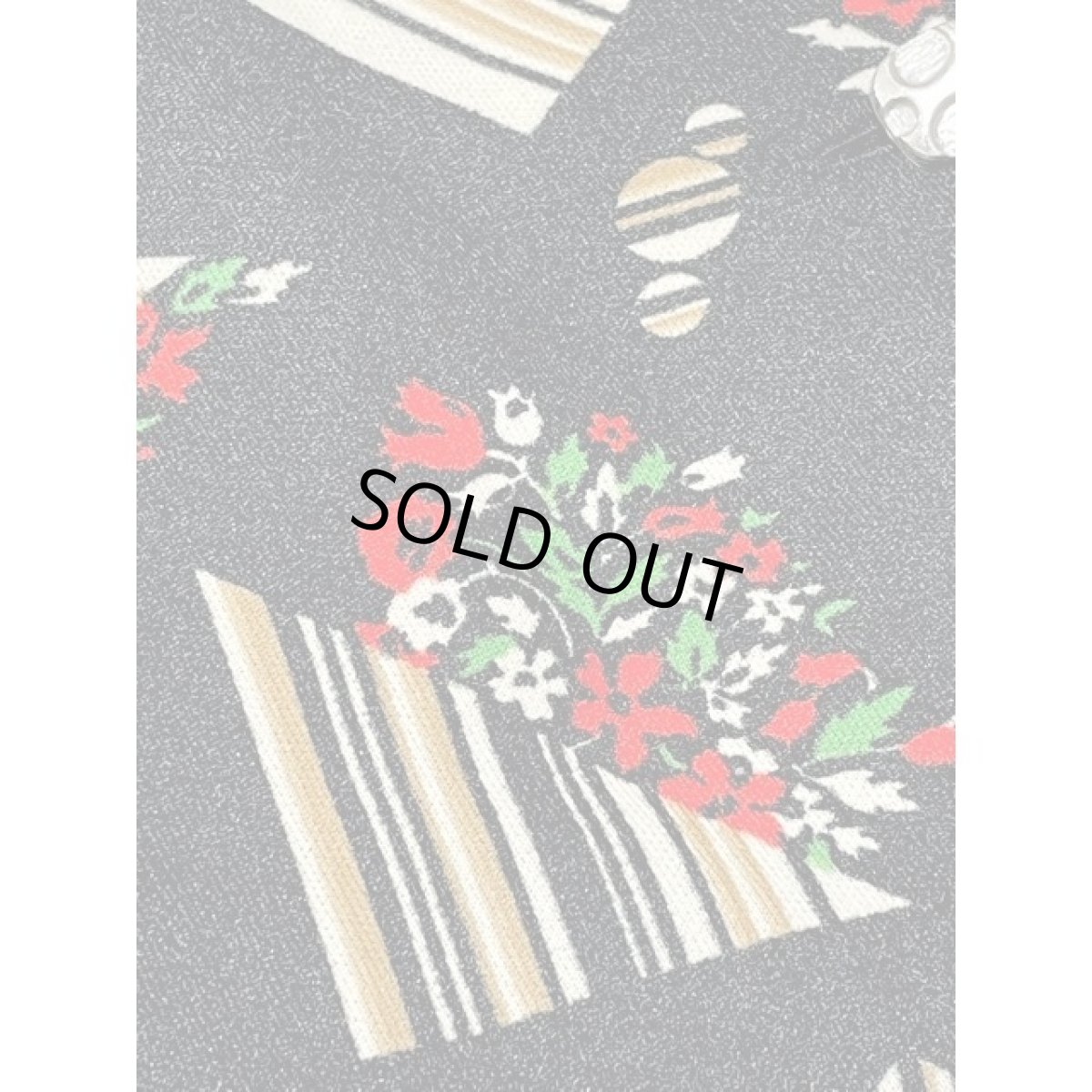 画像10: ヨーロッパ古着 ワンピース ヴィンテージ 70年代 花柄 ストライプ レトロモダン (10)