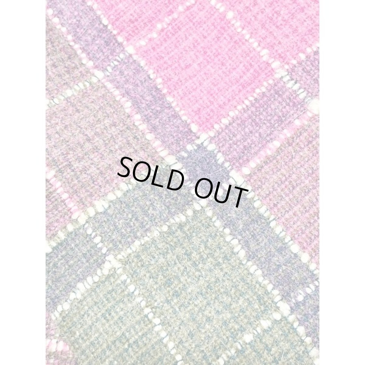 画像10: チェック柄 ピンク グリーン パープル 長袖 昭和レトロ 国産古着 レトロワンピース (10)