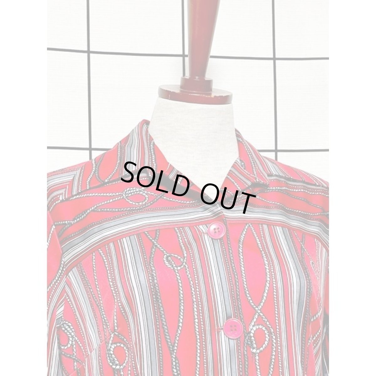 画像5: ヨーロッパ古着 ワンピース ヴィンテージ ドイツ製 ブレード柄 ストライプ レトロ (5)