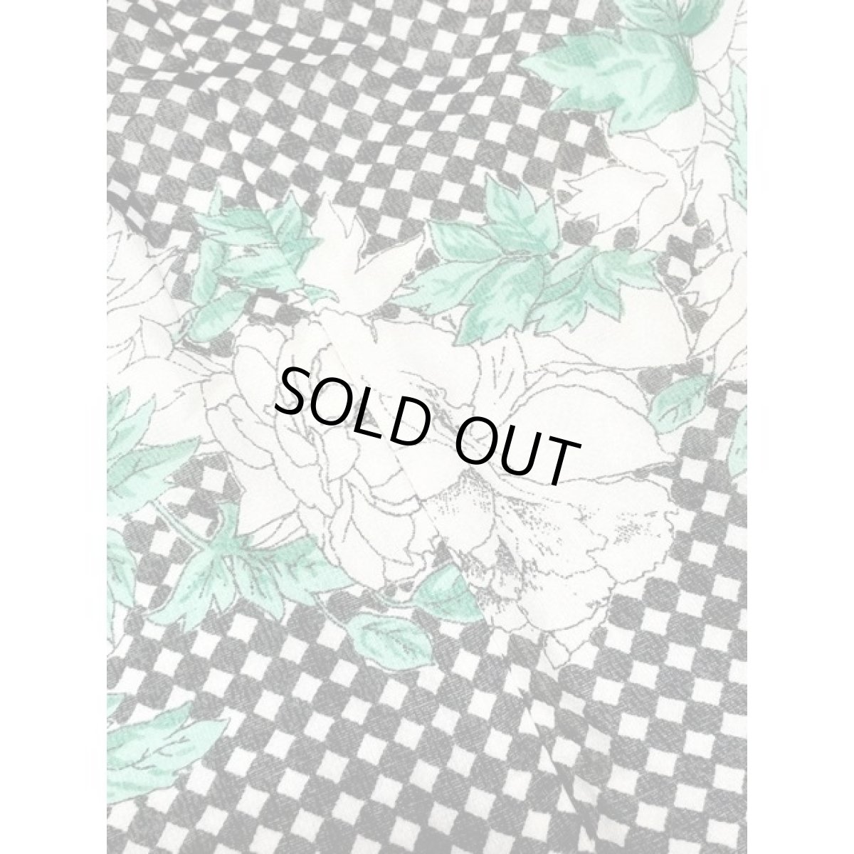 画像13: アメリカ古着 ヴィンテージ ワンピース ダイヤ柄 花柄 TALON レトロ ガーリー (13)